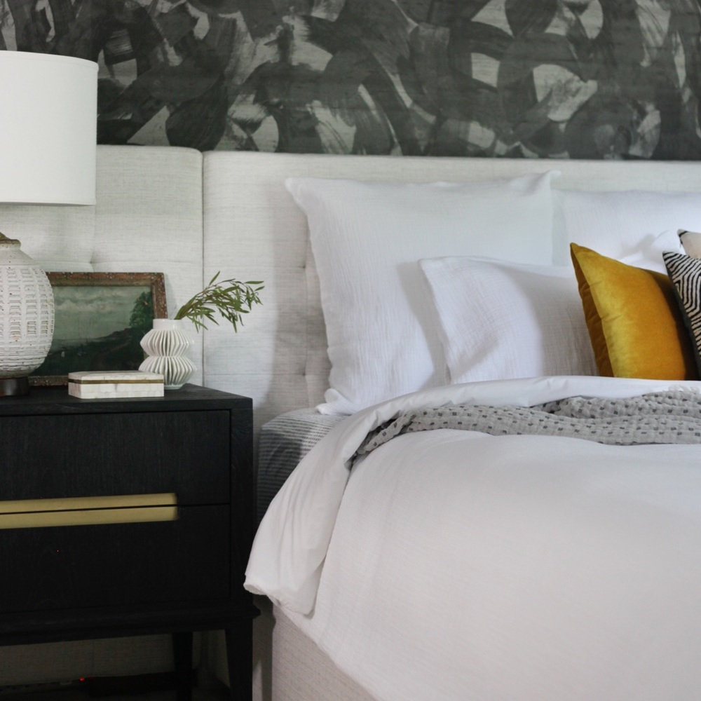 Set Of 3 White Matelasse Euro Shams